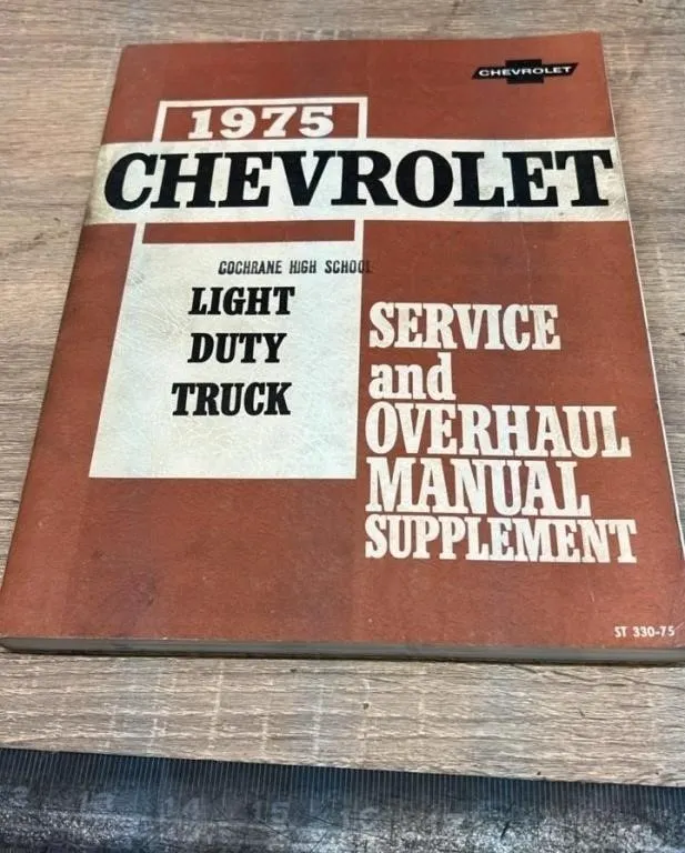 1975 Chevrolet Light Duty Truck Service and
