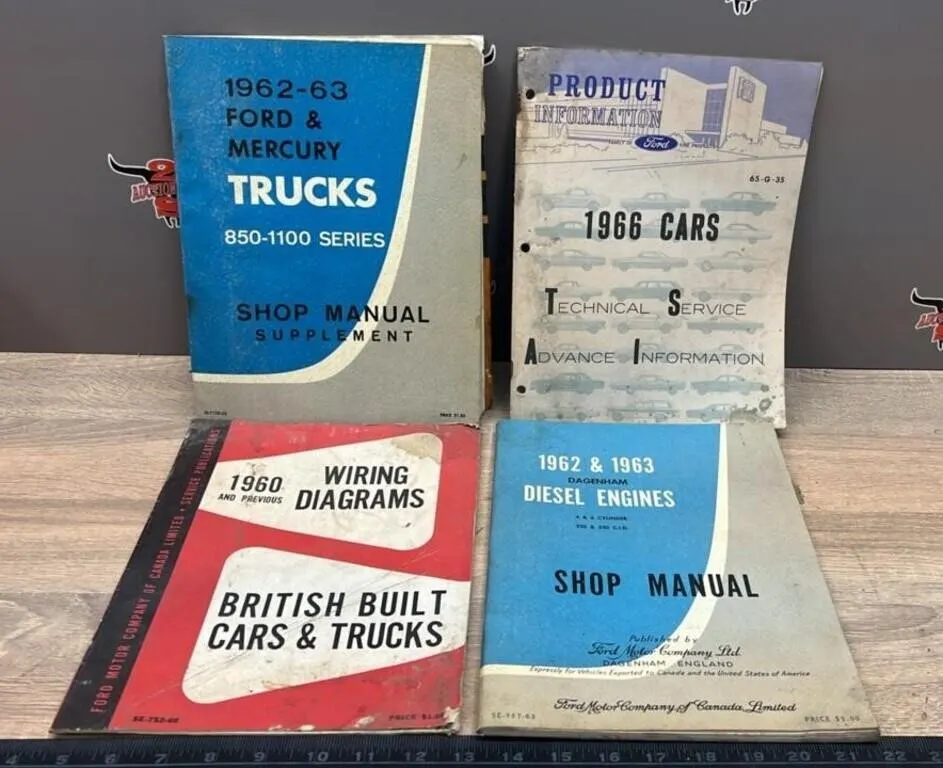 1960s Ford Shop Manuals and Wiring Diagram