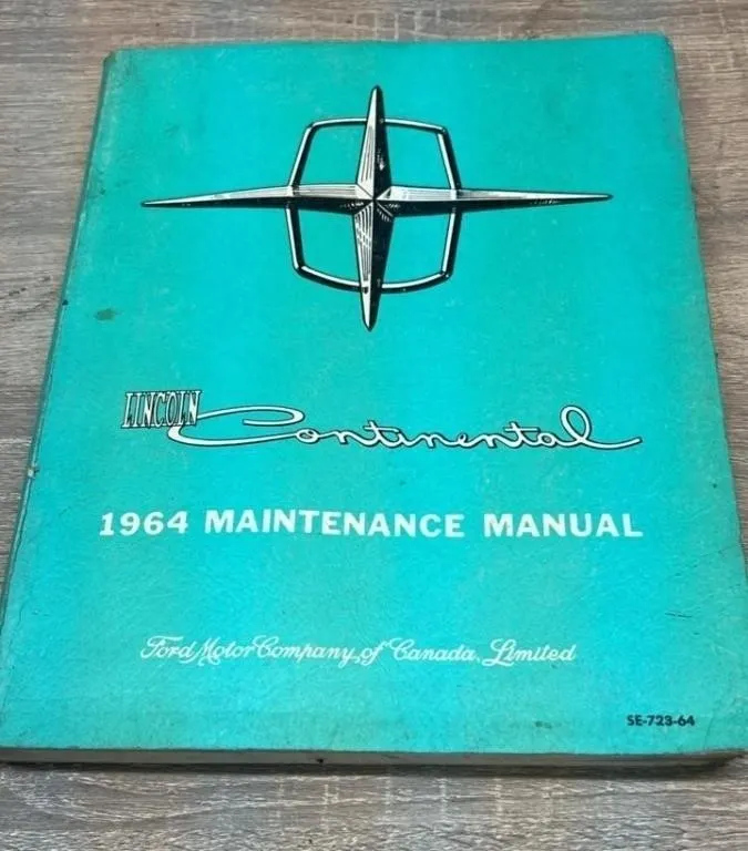 1964 Lincoln Continental Maintenance Manual