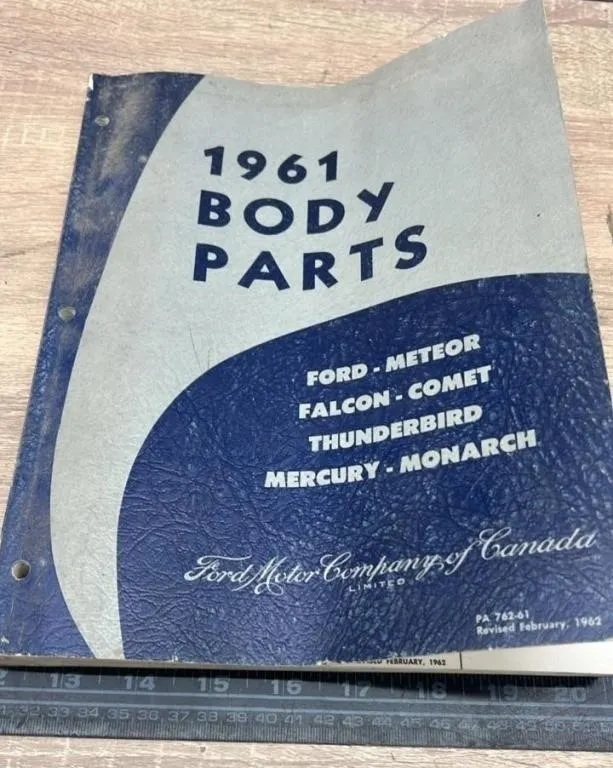 1961 Ford Body Parts Catalogue