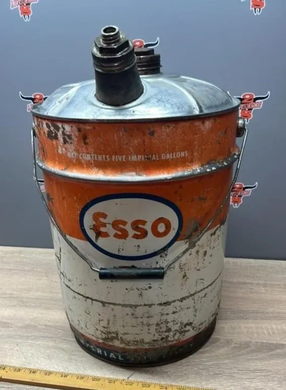 Imperial Oil 5 gallon Can. Missing Spout Lid. #TS