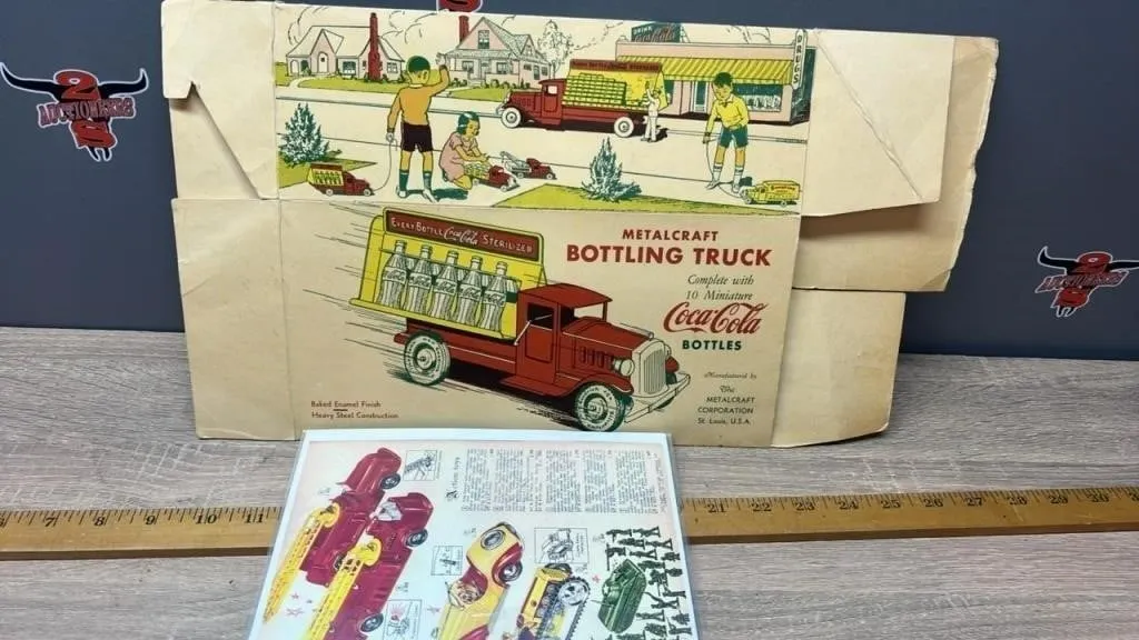 Vintage Toy Box and Toy Instruction Book, *NO