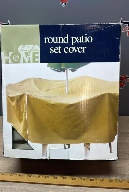 Unused Round Patio Set Cover, 80" Diam x 27"H.