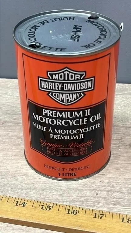 *EMPTY Harley Davidson Premium Motorcycle, 1L Oil