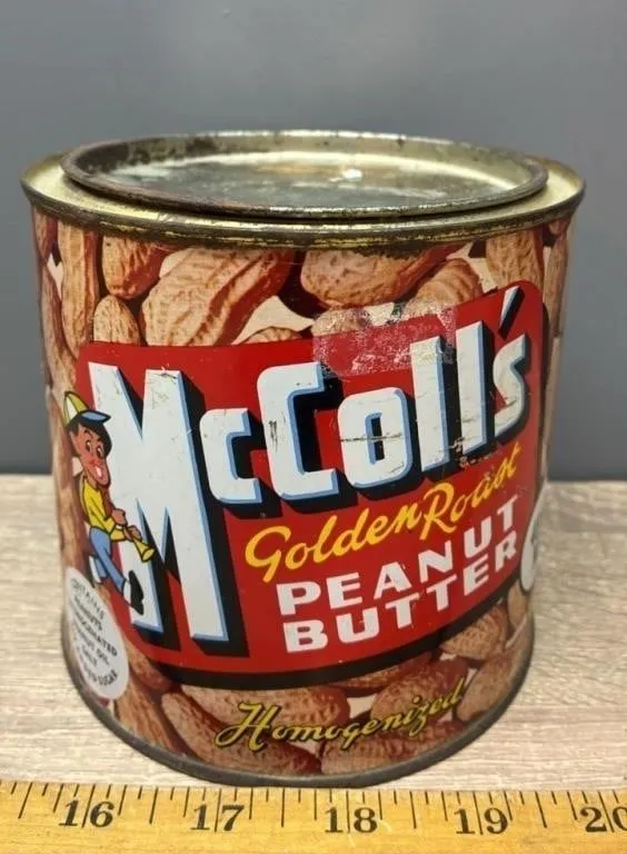 Vintage McColl’s Peanut Butter Tin.