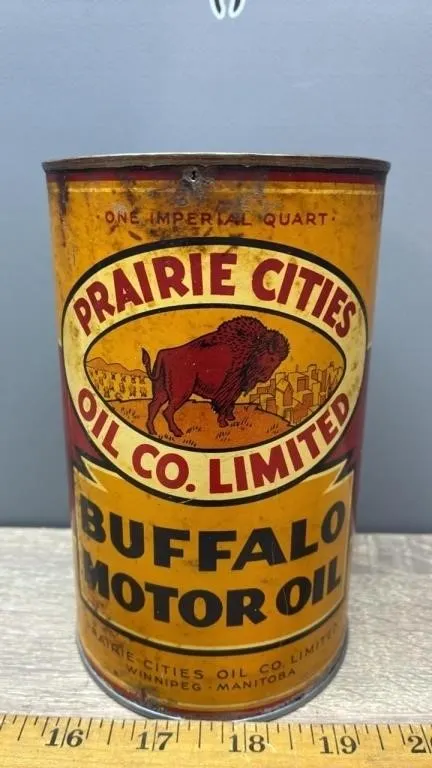REPRODUCTION Prairie Cities Buffalo Motor Oil