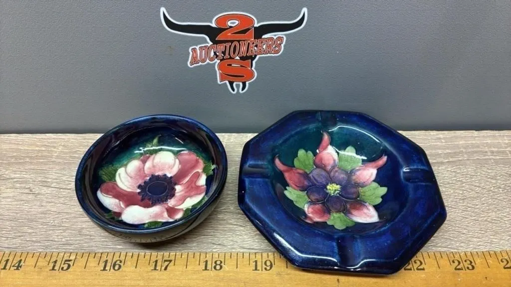Moorcroft Trinket Dish & Ashtray.