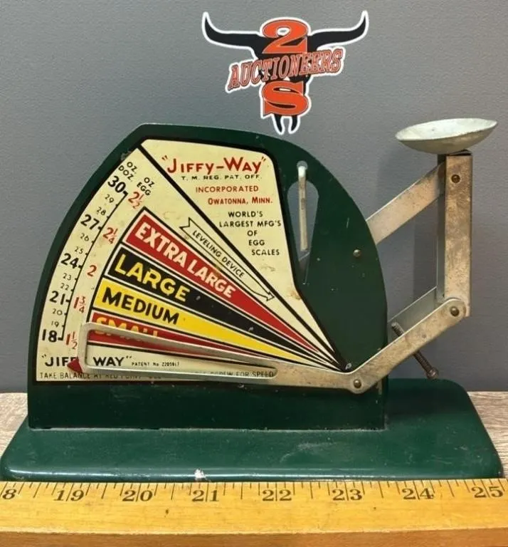 Vintage Jiffy Way Egg Scale.