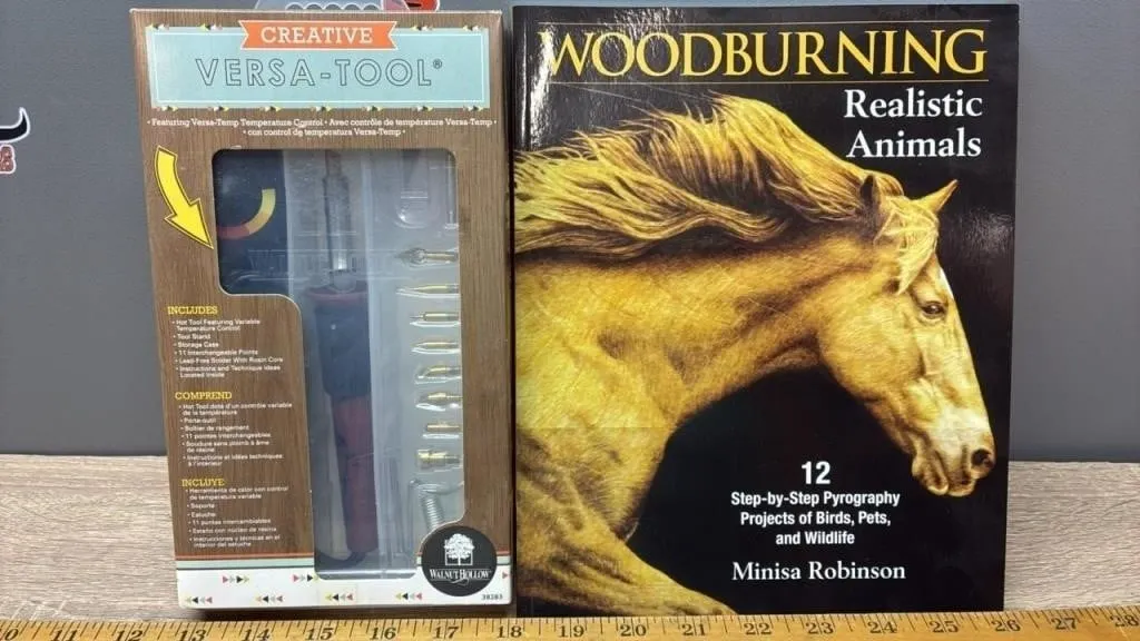 Wood Burning Oil & Tool. *NO SHIPPING