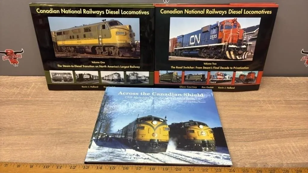 3 CNR Hardcover Books.