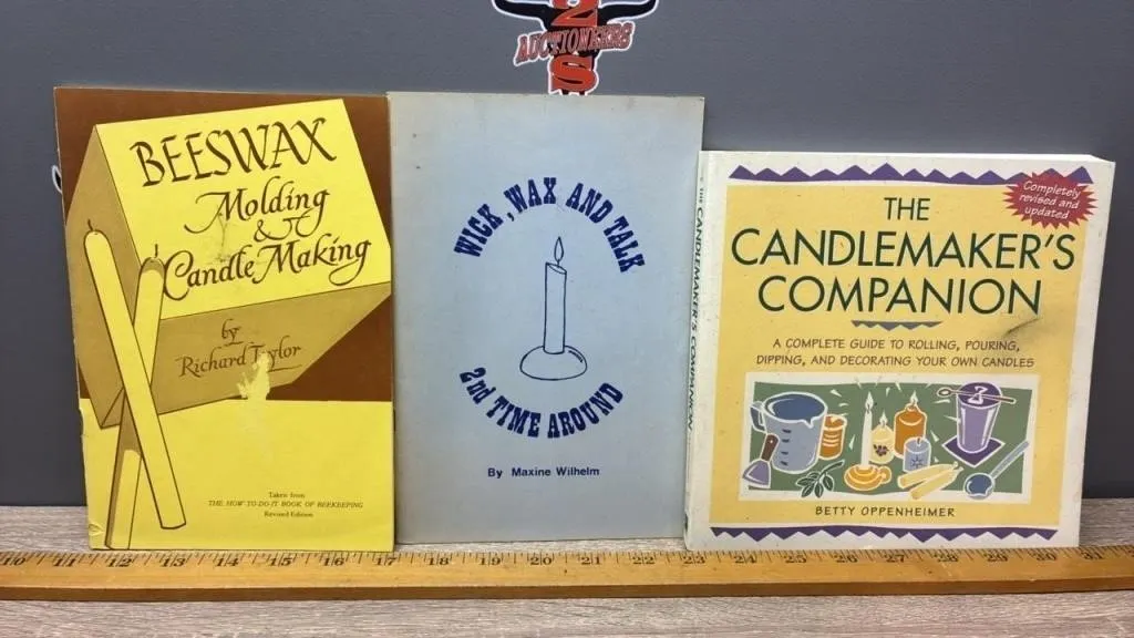 3 Candle Making Books.