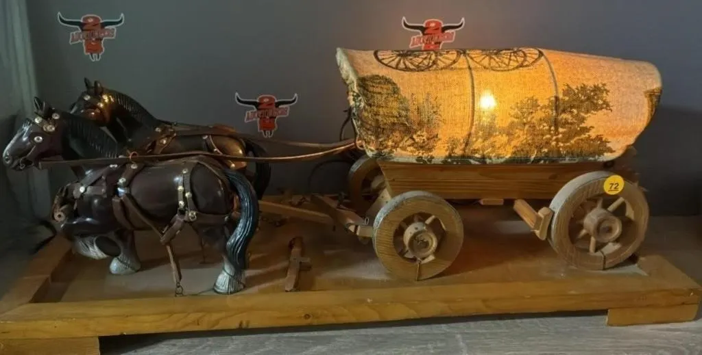 Chuckwagon Lamp. 23.5”W. *NO SHIPPING