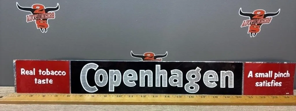 Copenhagen Advertising Thin Metal Strip 24"W x 3"H