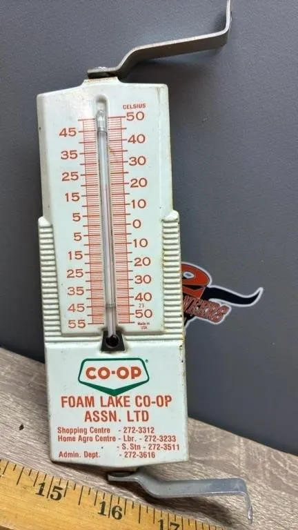 Foam Lake CO-OP Thermometer. *SC