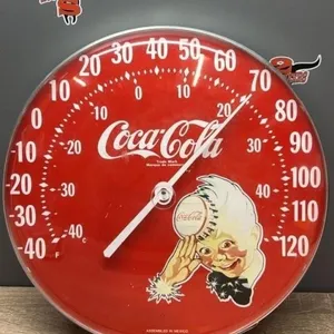 12” diam Coca-Cola Thermometer.