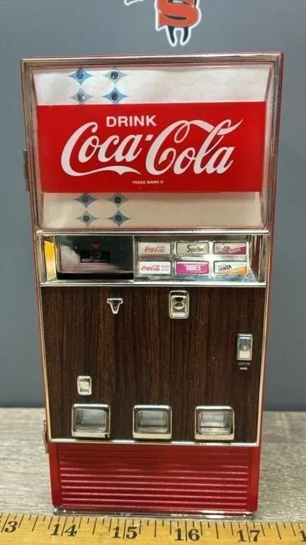 Coca-Cola Retro Drink Machine Musical Coin Bank.
