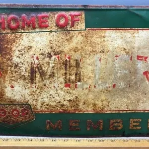 Vintage CO-OP Member Residence Sign. 17”Wx11”H.