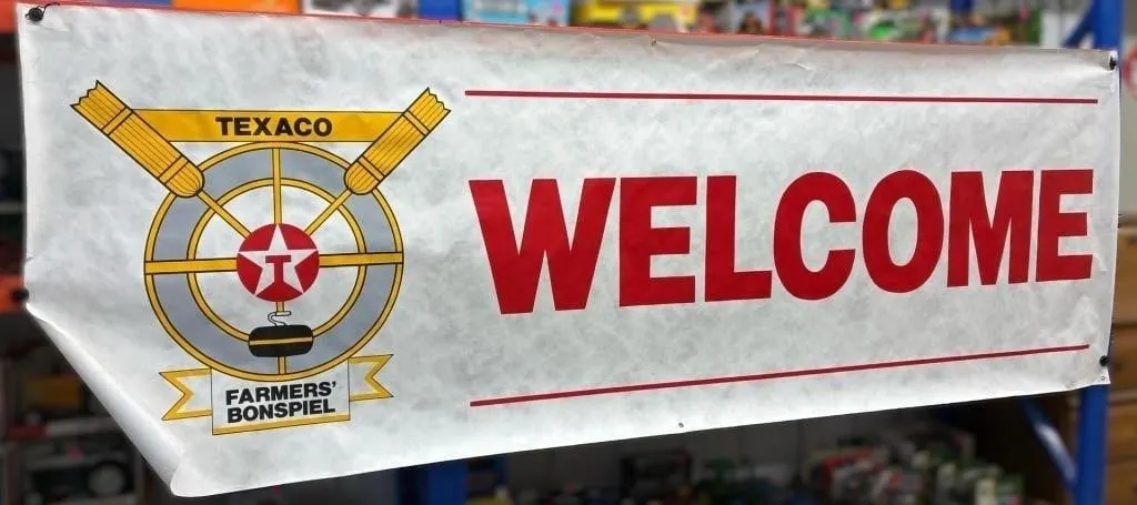 Tyvek Type Material "WELCOME" Banner for TEXACO
