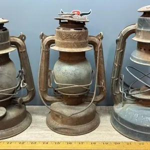 3 Small Barn Lanterns. *NO SHIPPING