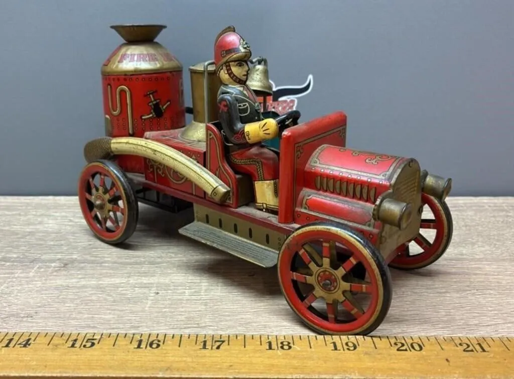 Modern Toys Tin Toy Fire Engine. Japan.
