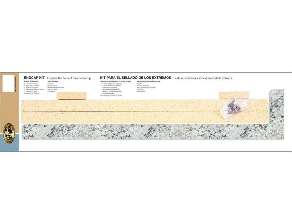 Hampton Bay Laminate Endcap Kit White Ice