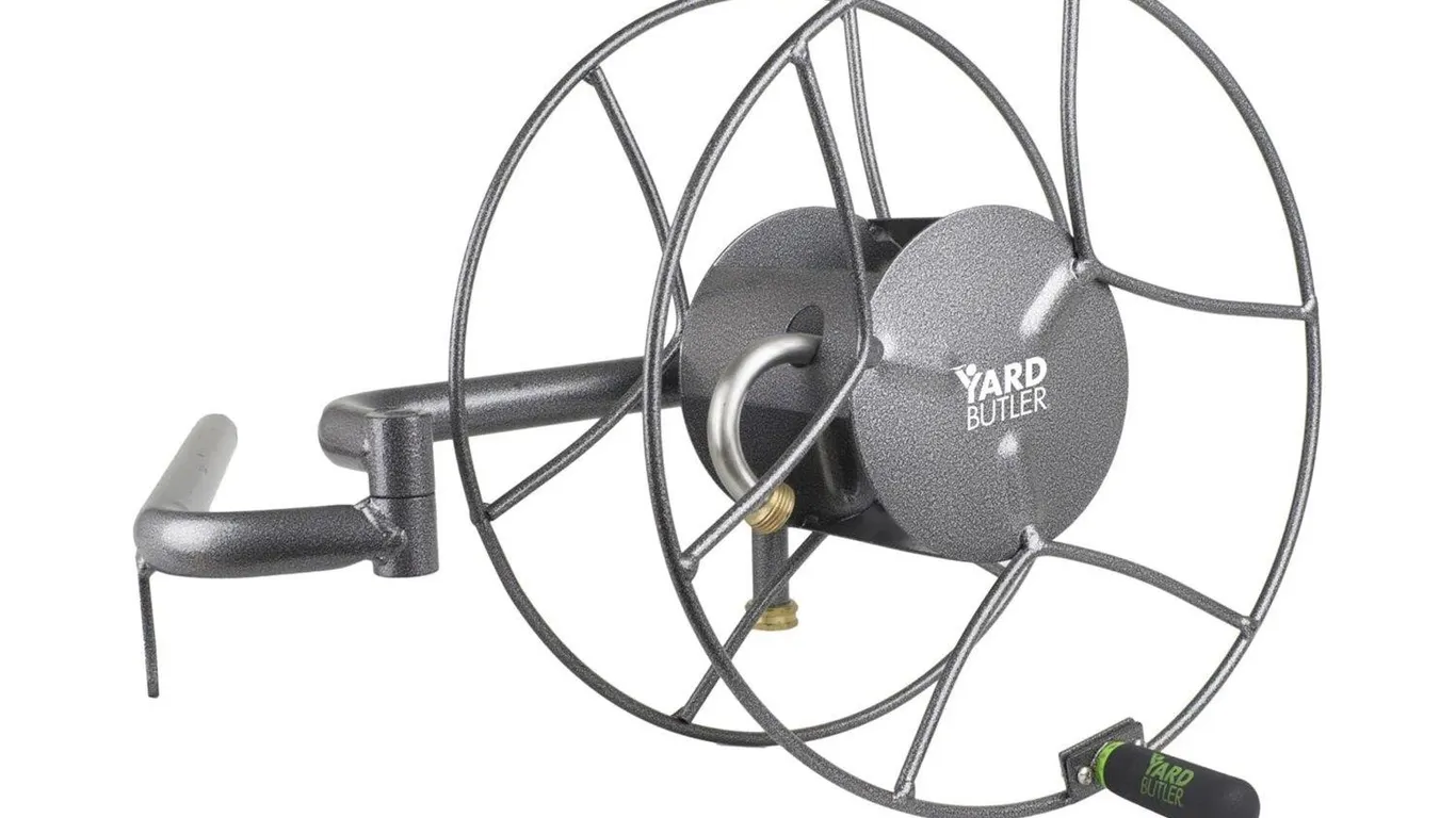 Yard Butler 180 Degree Swivel Wall Mount Hose Reel