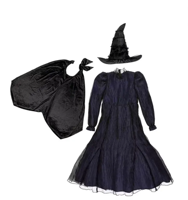 Womens Deluxe Witch Costume Set Black