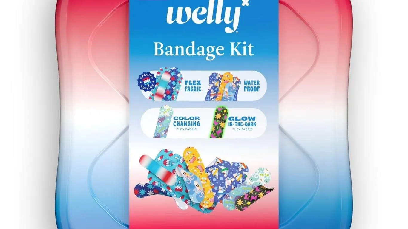Welly Assorted Red White Blue Bandages 150ct