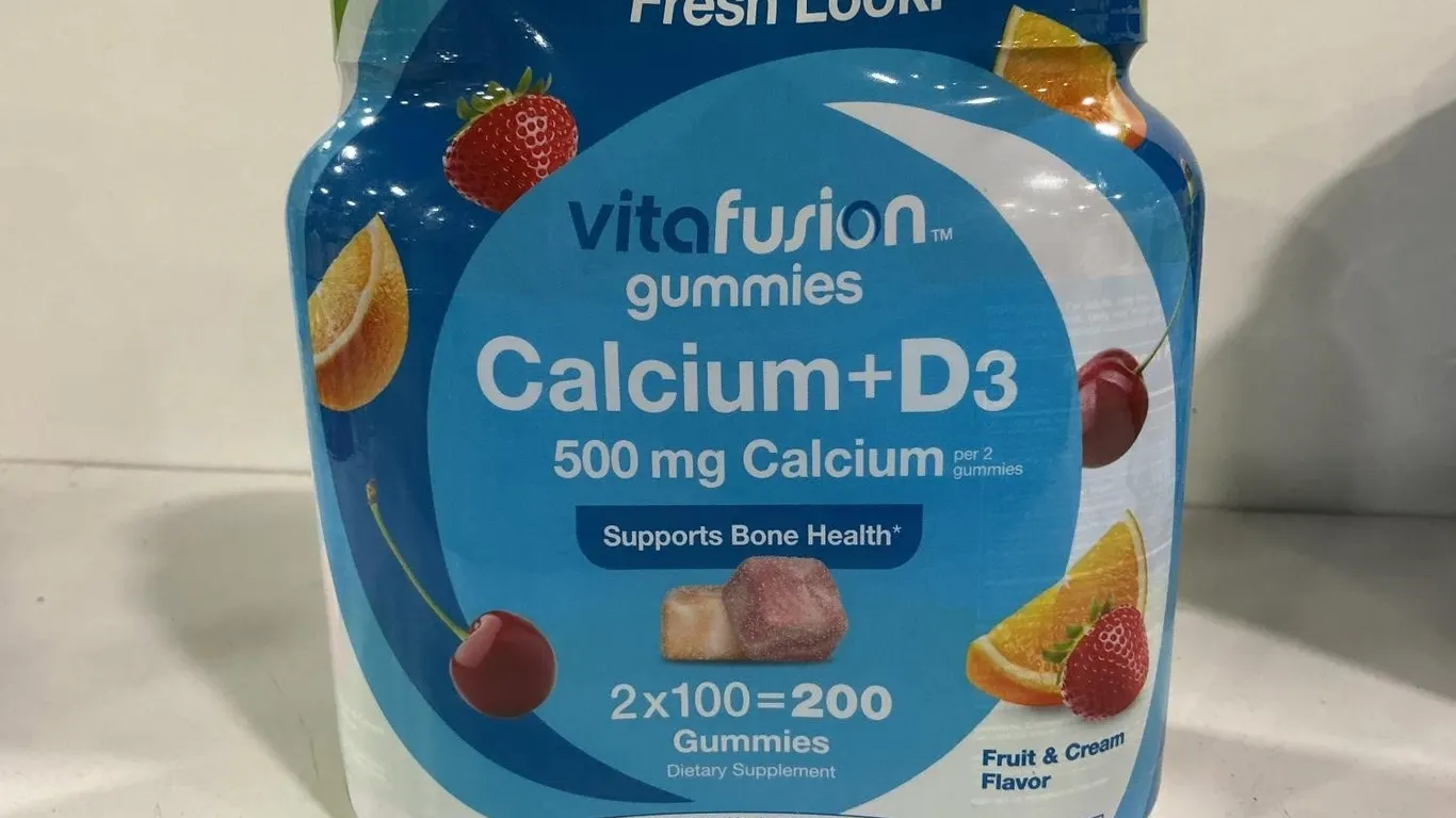 Vitafusion Calcium D3 Gummies 500mg 100ct 2pk
