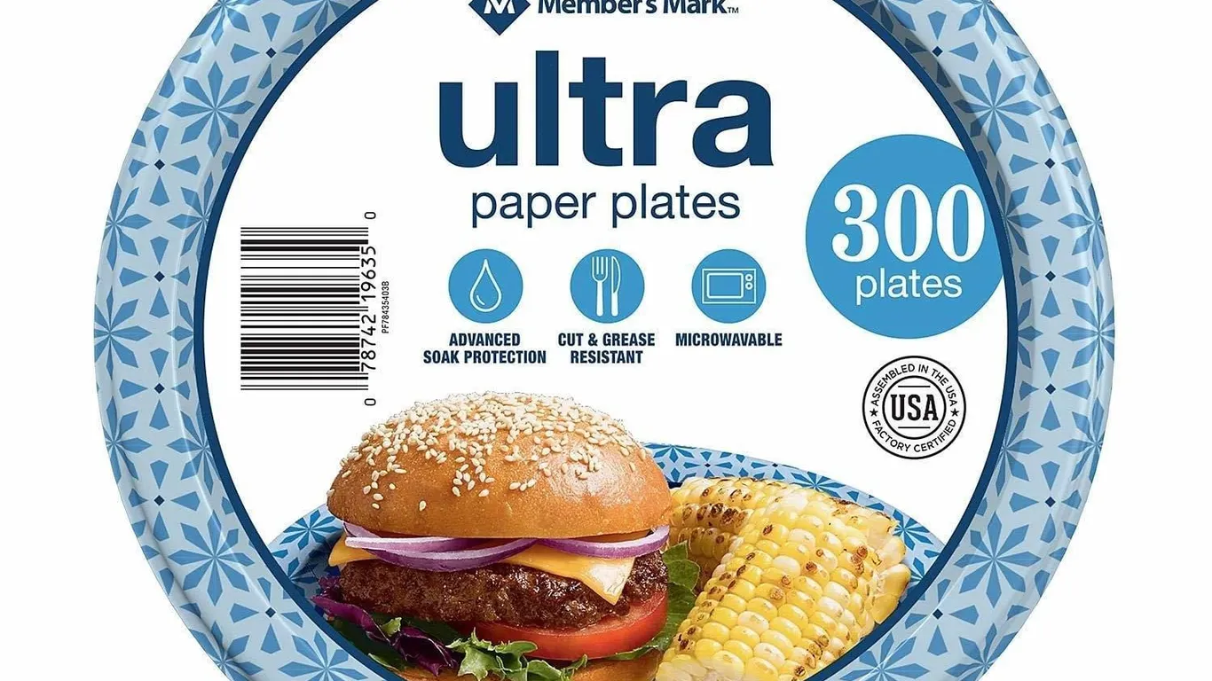 Ultra Paper Plates 8.5 Inch 300ct Blue