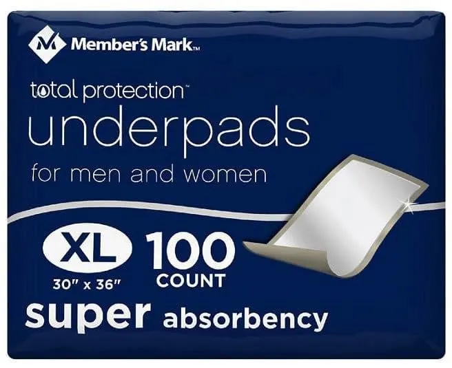 Total Protection Underpads 30 x 36 100ct