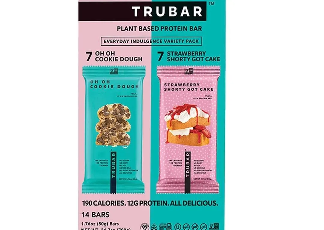 Trubar Vegan Protein Bar Cookie Dough Strawberry