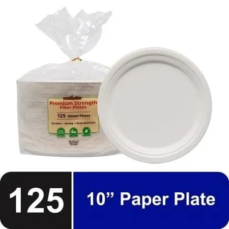 Sustainables Premium Dinner Plates 125ct