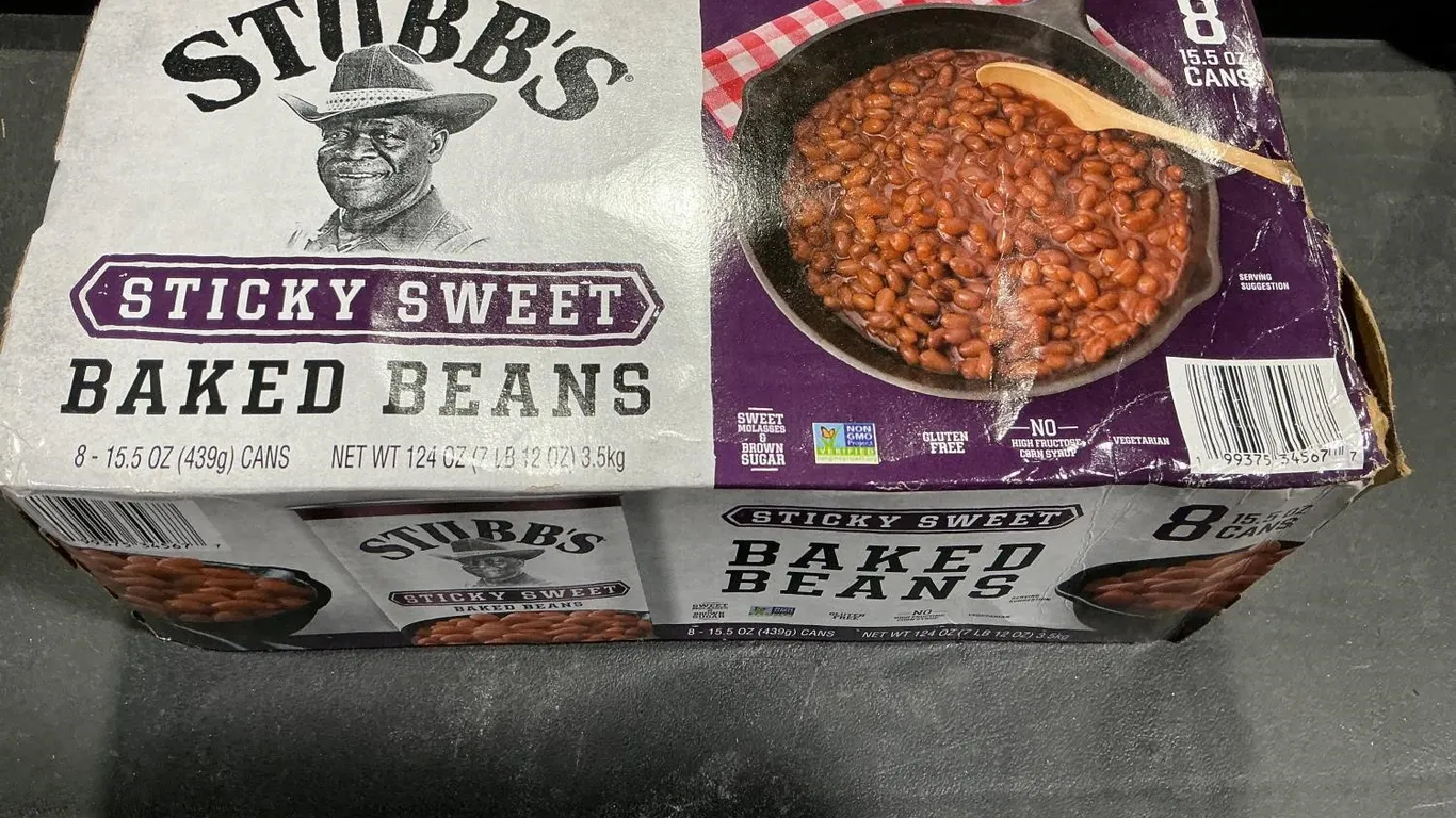 Stubbs Sticky Sweet Baked Beans 15.5oz 8pk
