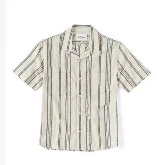 Sperry Mens Striped Short Sleeve Button Down