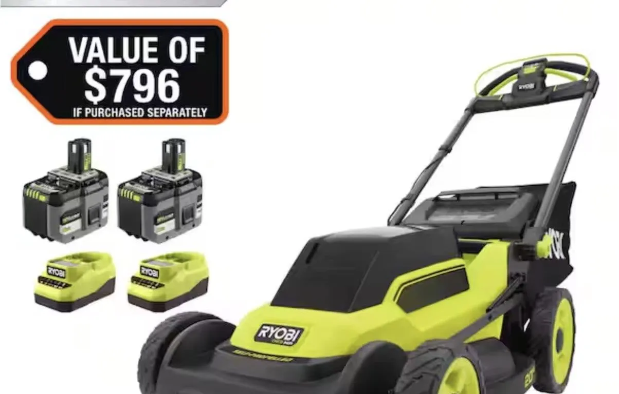Ryobi 18V Brushless 20 in. Self-Propelled Mower
