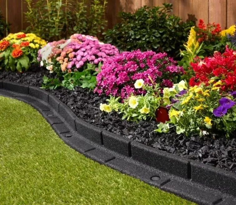 Roman Brick Rubber Landscape Edging 4ft 6pk