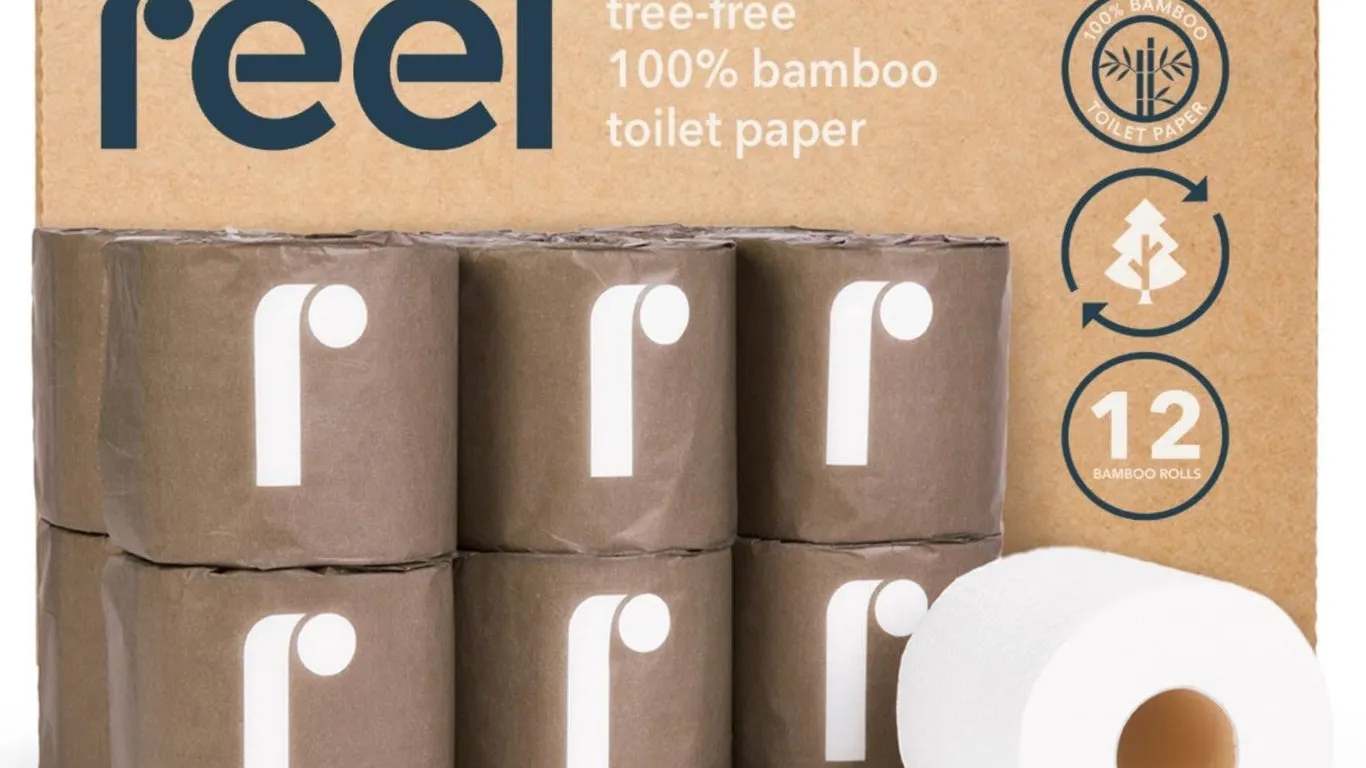 Reel 3-Ply Bamboo Toilet Paper 12pk 300 Sheets