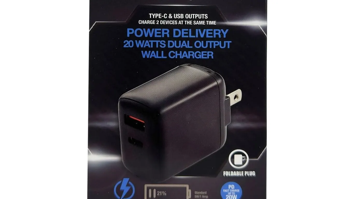PowerXcel 20W USB Type-C Wall Charger