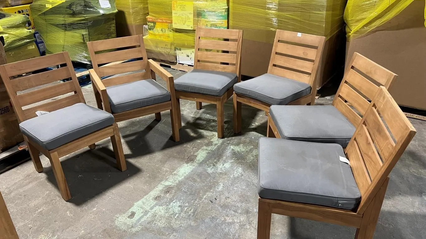 Outdoor Dining Chairs With Cover 6pk