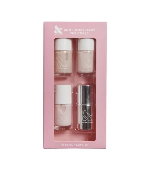 Olive June Mini Must-Have Neutrals Polish Set