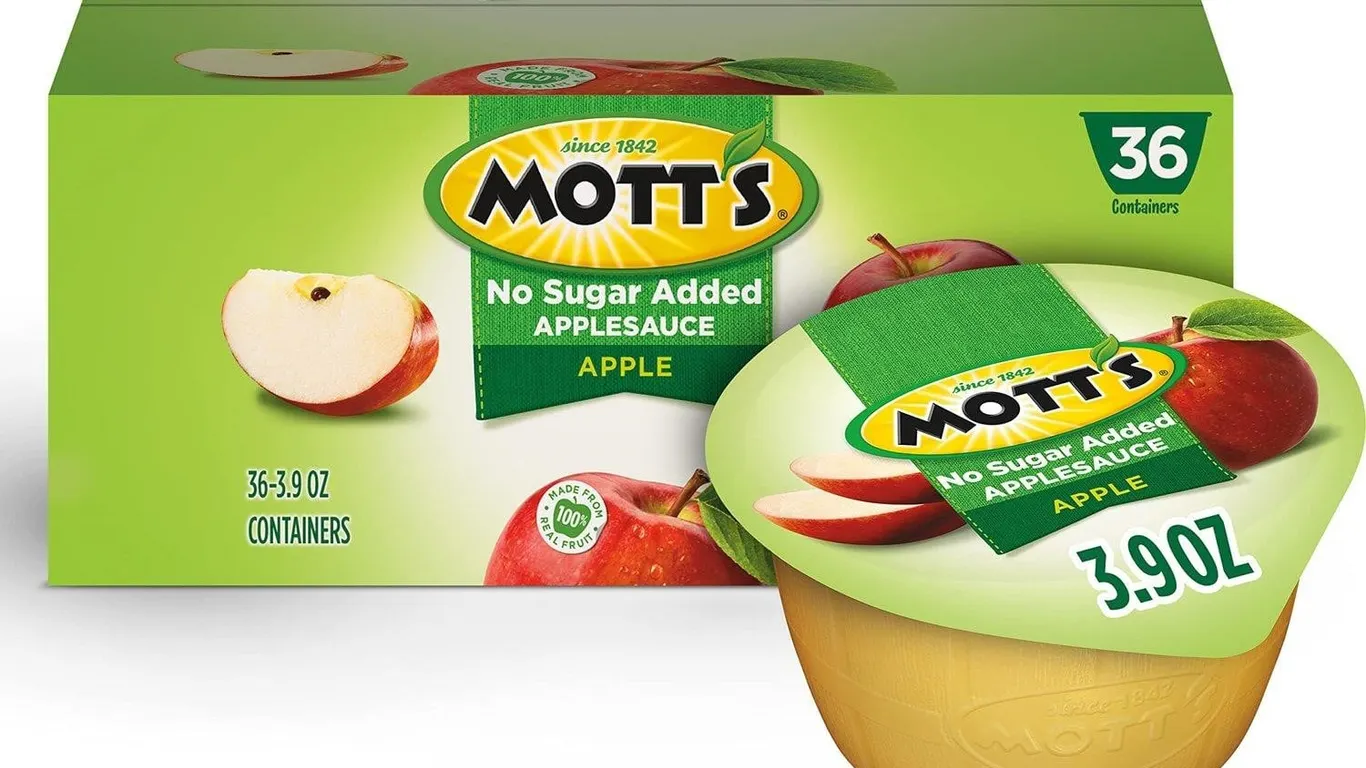 Motts No Sugar Added Applesauce 3.9oz 36ct