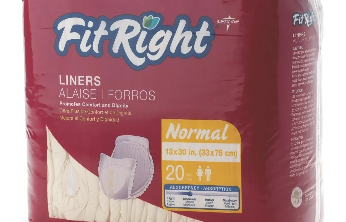 Medline Fitliner100 FitRight Liners 13x30 80ct