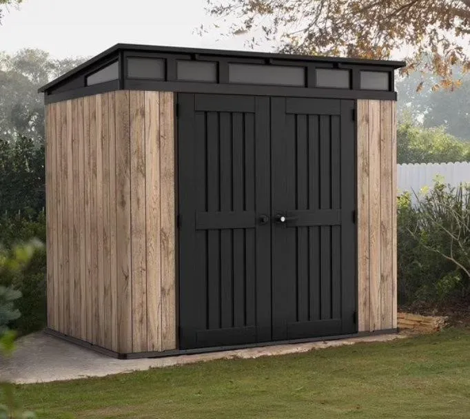 Keter Aspen 8 x 6 Outdoor Storage Shed Pine