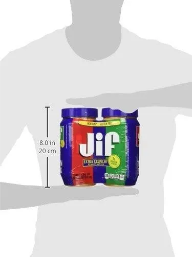 Jif Extra Crunchy Peanut Butter 48oz 2pk