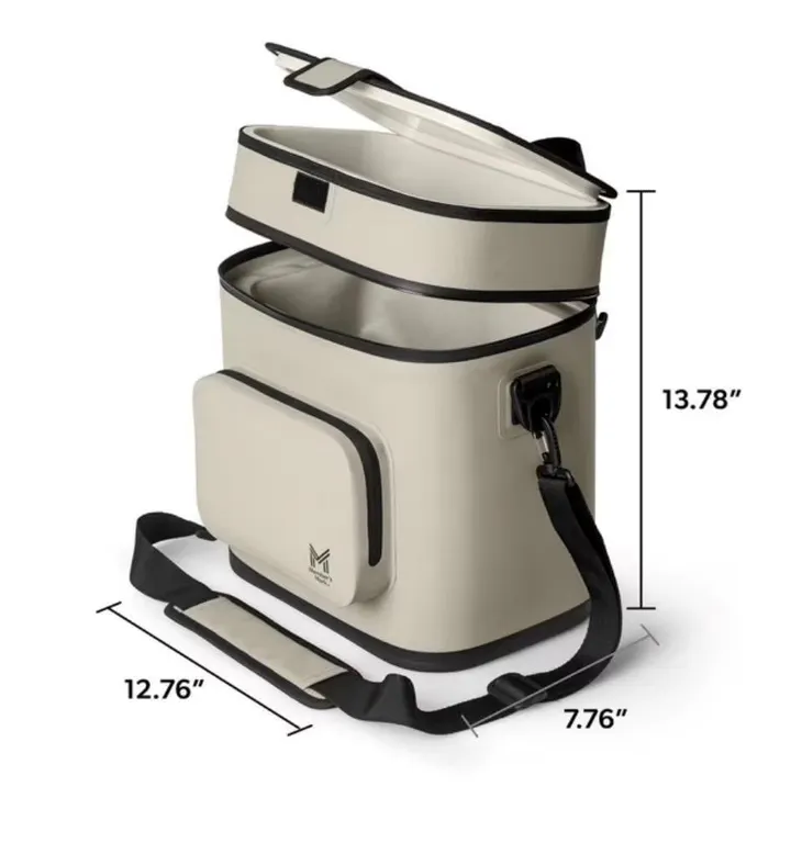 Insulated Soft-Sided Cooler Bag Off-White