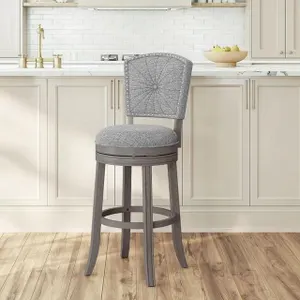 HH2 Home Santa Clara II Swivel Bar Stool Gray