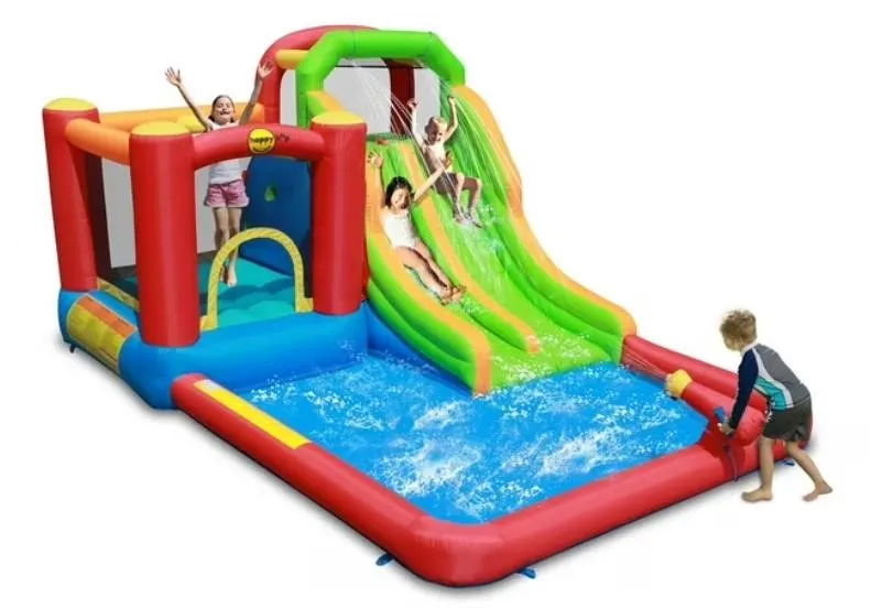 Happy Hop Inflatable Double Slide Water Park