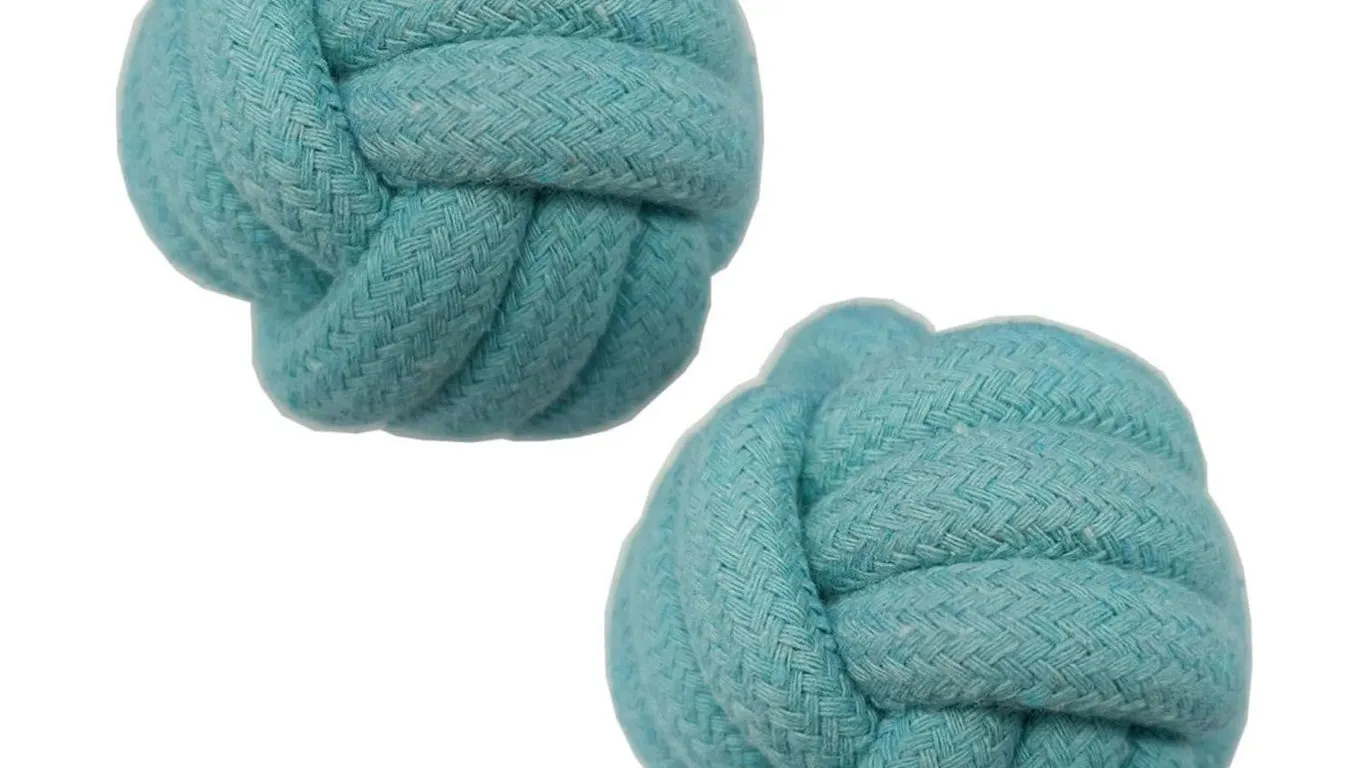 Gogotail 3 Dog Rope Ball Toys 2pk