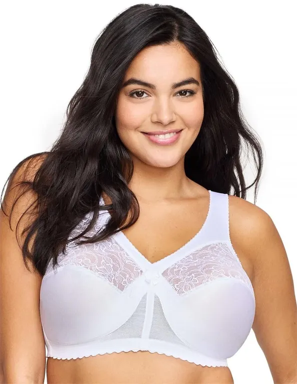 Glamorise 1000 MagicLift Wirefree Bra White 52C